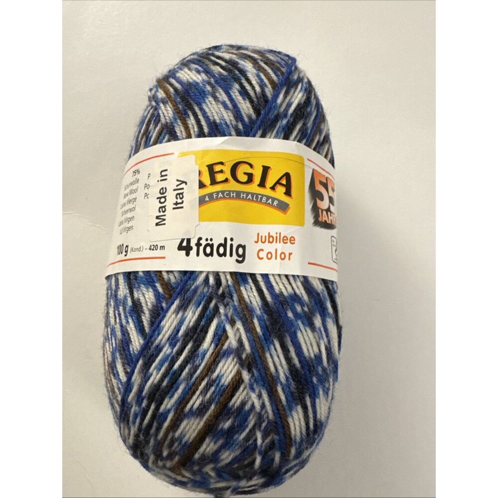 Regia 4 Fach Haltbar Stretch Yarn  Jubilee Color Dyelot Wool Blend D41